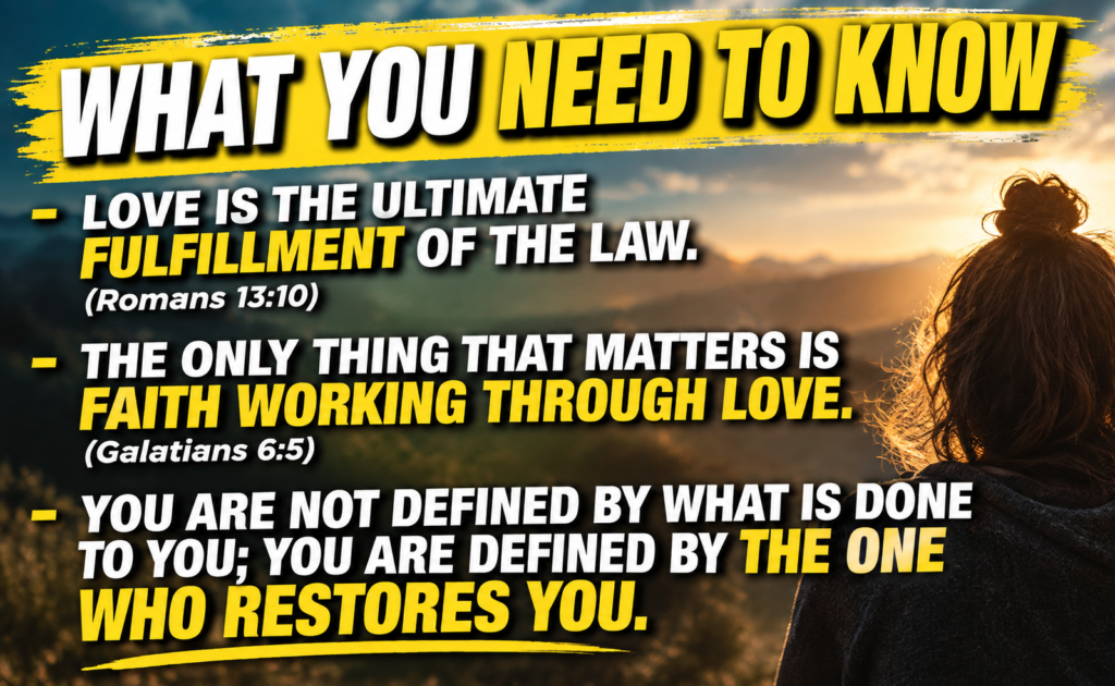 what you need to know about biblical divorce impact romans 13:10, galatians 6:5, love fulfills the law